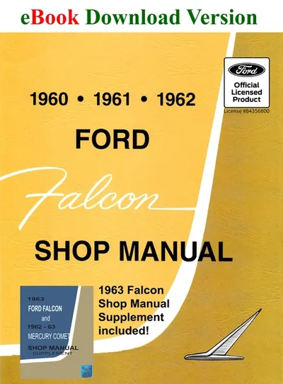 1960-63 Ford Falcon Shop Manual - Ford Shop Manual Cover