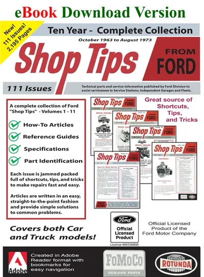 Ford Shop Tips (1963-1973) - Ford Shop Manual Cover