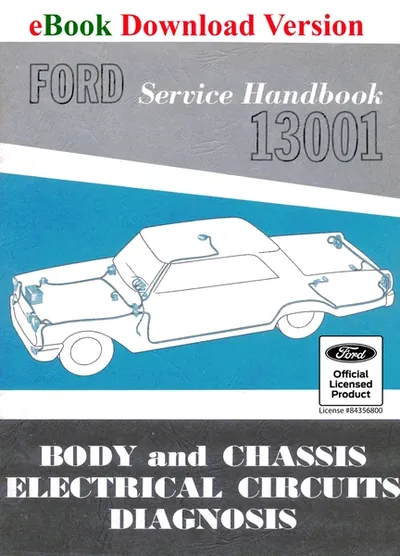 1963 Ford Body and Chassis Electrical Circuit Diagnosis - Ford Shop Manual Cover