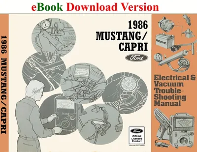 1986 Mustang/Capri Electrical & Vacuum Trouble-Shooting Manual (EVTM) - Ford Shop Manual Cover