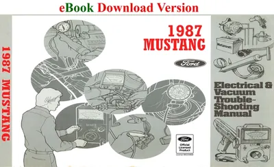 1987 Mustang Electrical & Vacuum Trouble-Shooting Manual (EVTM) - Ford Shop Manual Cover