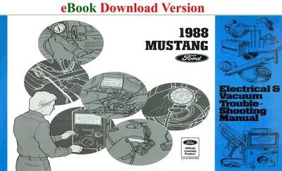 1988 Mustang Electrical & Vacuum Trouble-Shooting Manual (EVTM) - Ford Shop Manual Cover