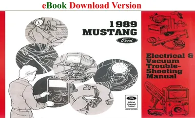 1989 Mustang Electrical & Vacuum Trouble-Shooting Manual (EVTM) - Ford Shop Manual Cover