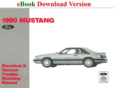 1990 Mustang Electrical & Vacuum Trouble-Shooting Manual (EVTM) - Ford Shop Manual Cover