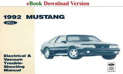 1992 Mustang Electrical & Vacuum Trouble-Shooting Manual (EVTM) - Ford Shop Manual Cover