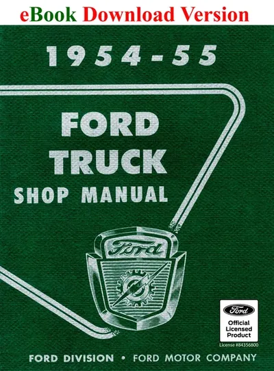 1954-55 Ford Truck Shop Manual - Ford Shop Manual Cover