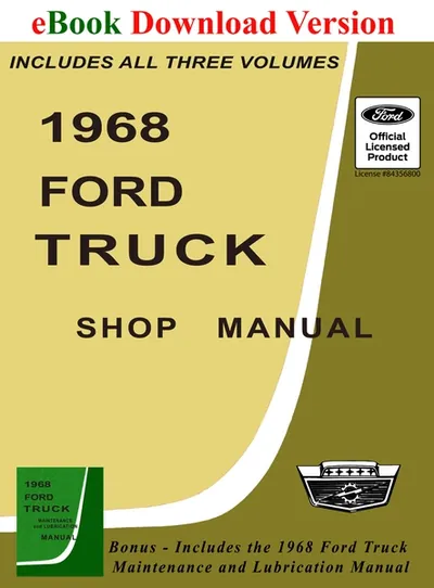 1968 Ford Truck Shop Manual - Ford Shop Manual Cover