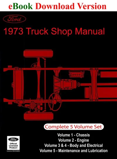 1973 Ford Truck Shop Manual - Ford Shop Manual Cover