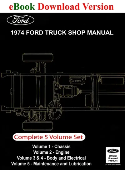1974 Ford Truck Shop Manual - Ford Shop Manual Cover