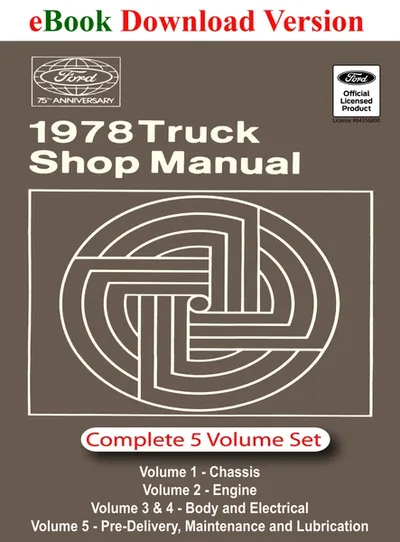 1978 Ford Truck Shop Manual - Ford Shop Manual Cover