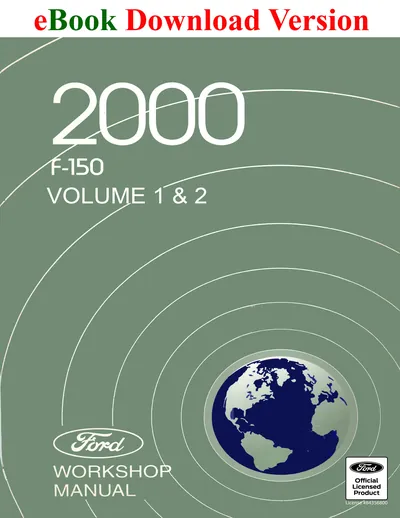 2000 Ford F-150 Truck Workshop Manual (Volume 1 and 2) - Ford Shop Manual Cover