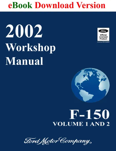 2002 Ford F-150 Truck Workshop Manual (Volume 1 and 2) - Ford Shop Manual Cover
