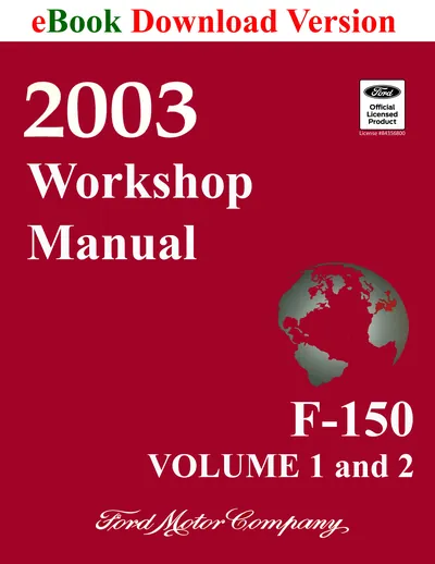 2003 Ford F-150 Truck Workshop Manual (Volume 1 and 2) - Ford Shop Manual Cover