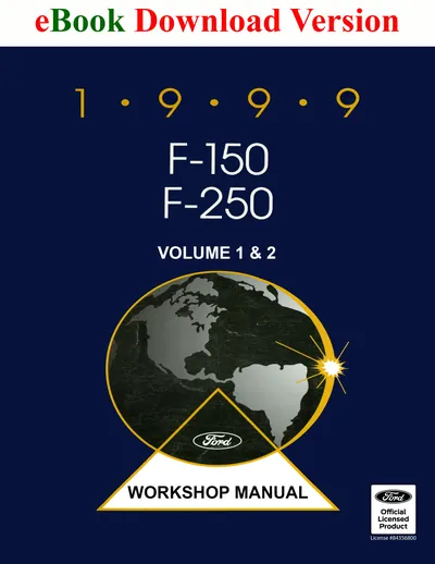 1999 Ford F-150 F-250 Truck Workshop Manual (Volume 1 and 2) - Ford Shop Manual Cover