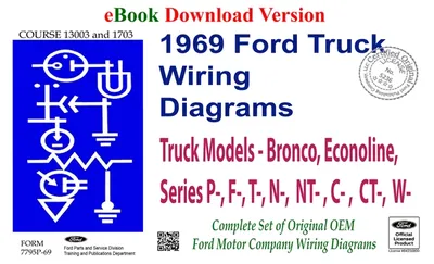 1969 Ford Truck Wiring Diagrams (Bronco, Econoline, F100-350 Series) - Ford Shop Manual Cover