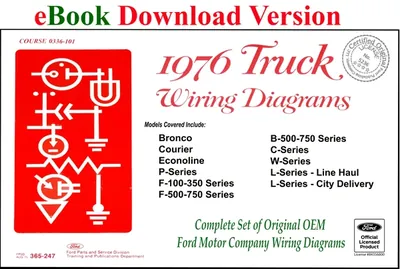 1976 Ford Truck Wiring Diagrams - Ford Shop Manual Cover