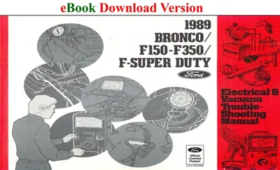 1989 Bronco/F150-F350/ F-Super Duty Electrical & Vacuum Trouble-Shooting Manual (EVTM) - Ford Shop Manual Cover