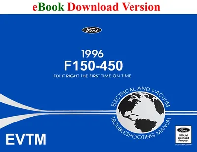 1996 F150-F450/ F-Super Duty Electrical & Vacuum Trouble-Shooting Manual (EVTM) - Ford Shop Manual Cover