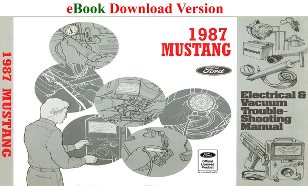 1987 Mustang Electrical & Vacuum Trouble-Shooting Manual (EVTM) - Ford Shop Manual Cover