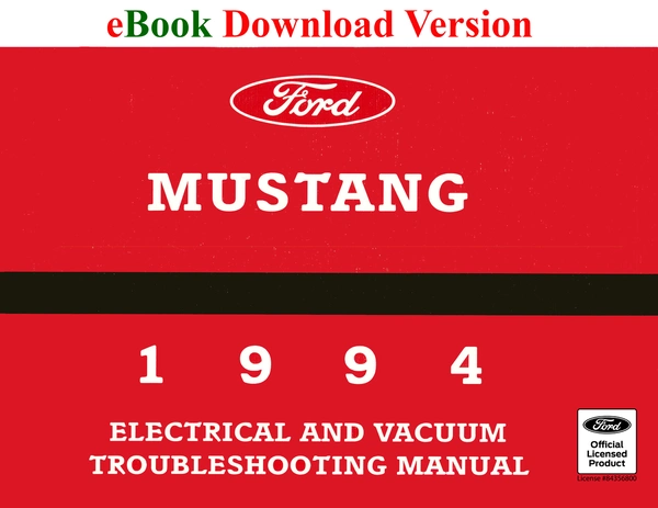 1994 Mustang Electrical and Vacuum Trouble-Shooting Manual (EVTM) - Ford Shop Manual Cover