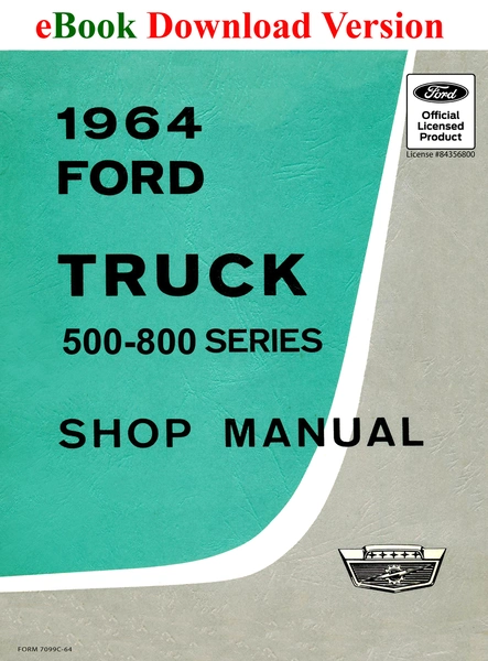 1964 Ford Truck Shop Manual (500-800 Series) - Ford Shop Manual Cover