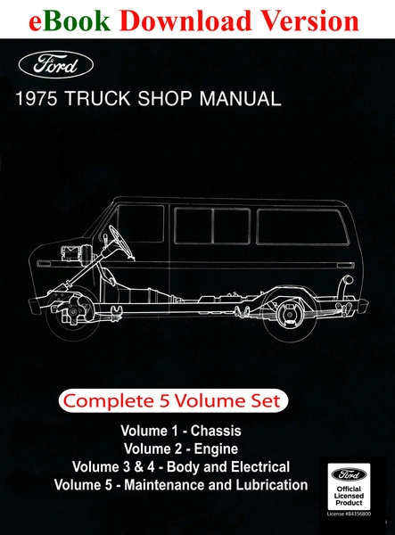 1975 Ford Truck Shop Manual - Ford Shop Manual Cover