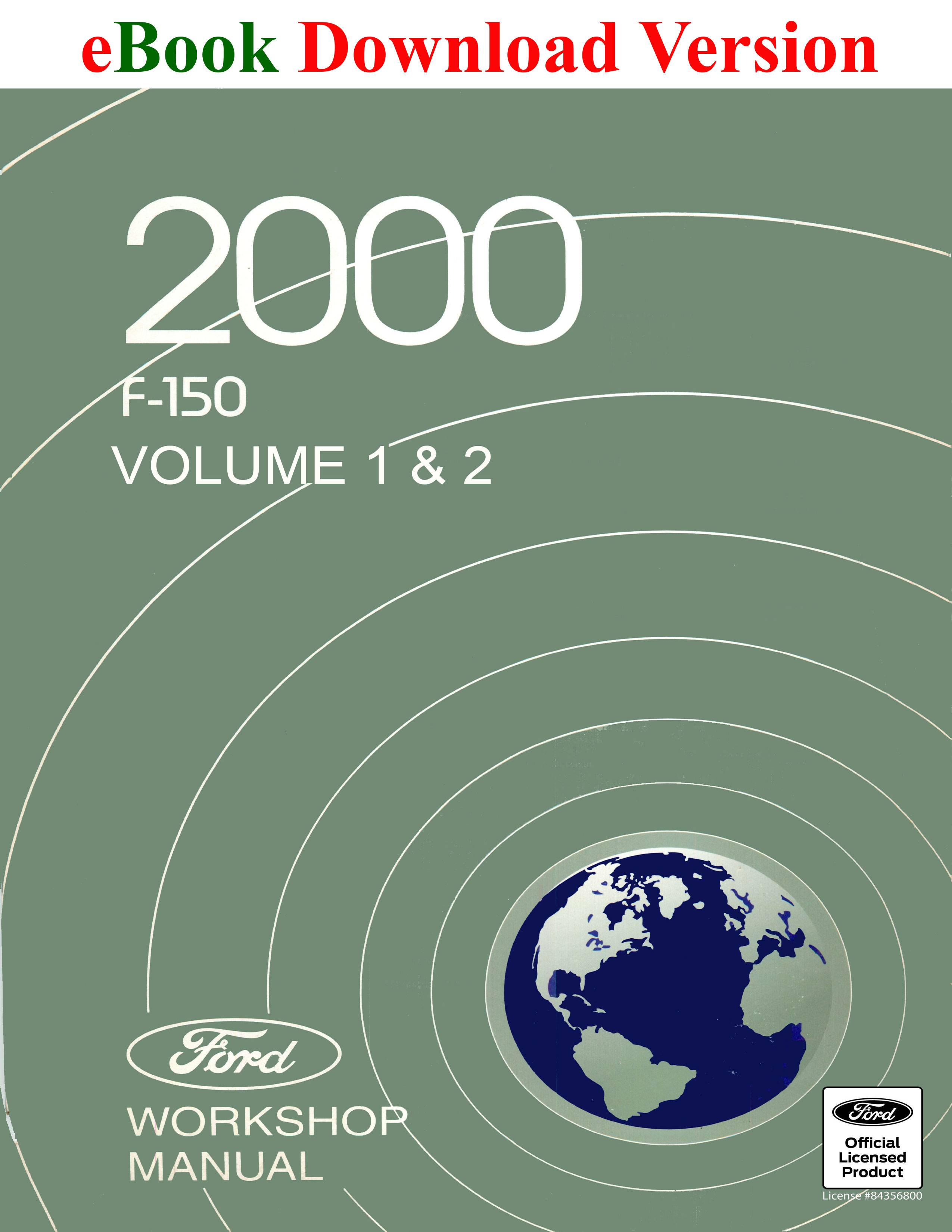 2000 Ford F-150 Truck Workshop Manual (Volume 1 and 2) - Ford Shop Manual Cover