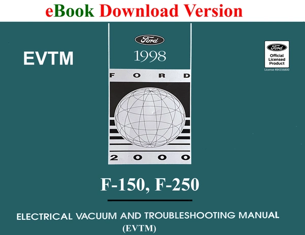 1998 Ford F-150 F-250 Truck Electrical Vacuum and Troubleshooting Manual (EVTM) - Ford Shop Manual Cover
